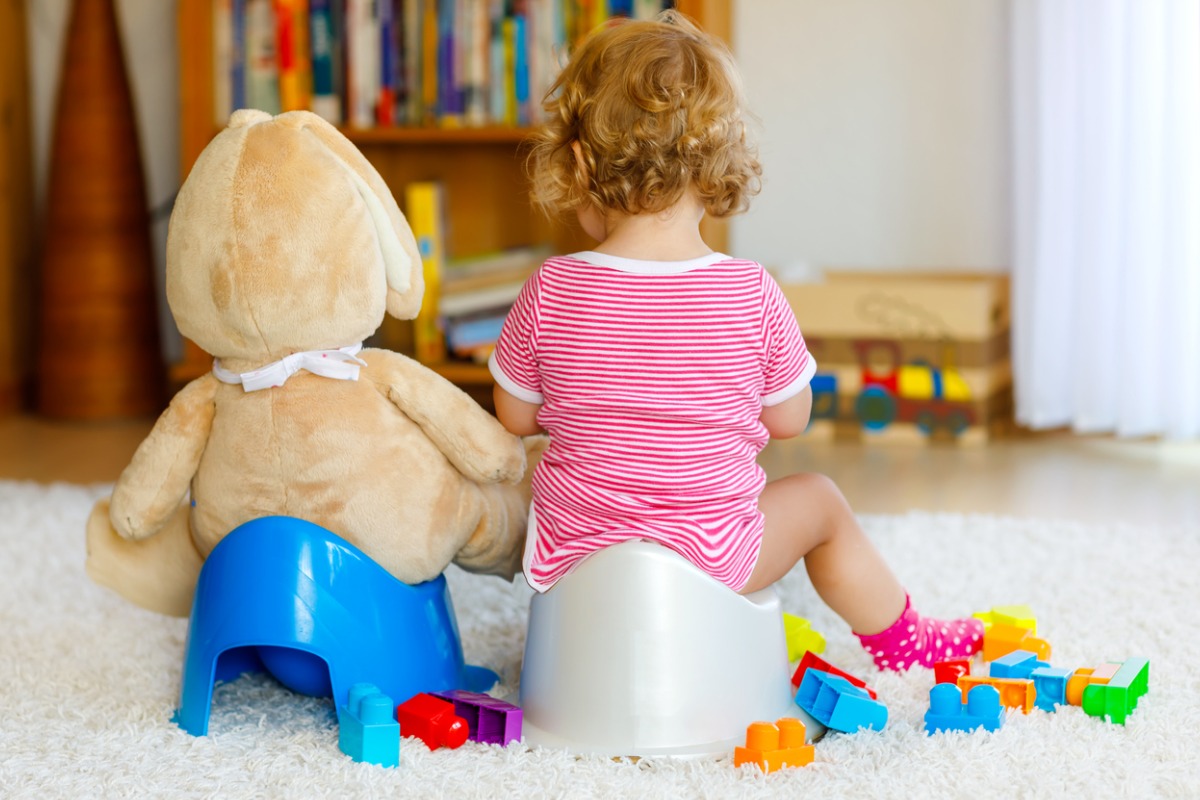 Image of a girl on a potty